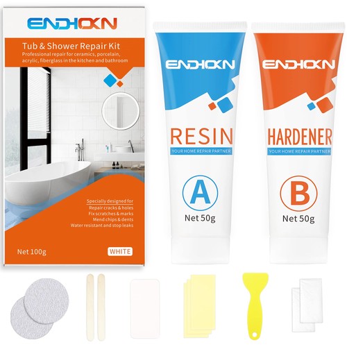 Bath repair kit white - repair,