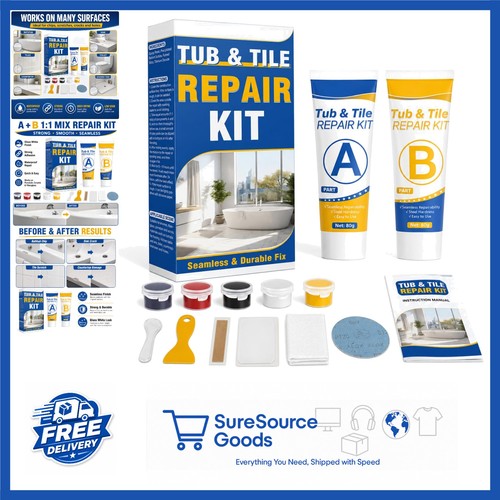 Bathtub repair paste - paste, for