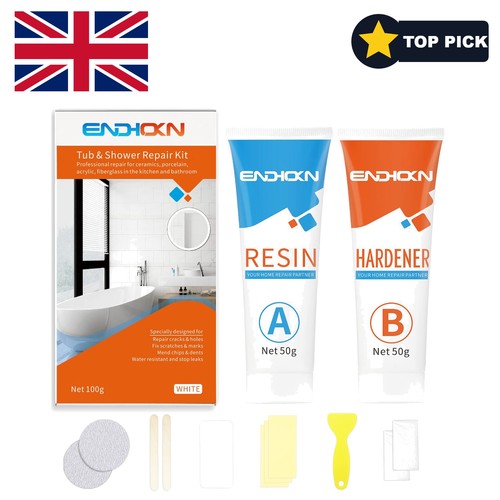 White bath repair - bath, kit