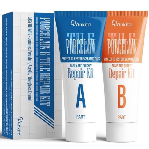 Porcelain repair kit white - repair,