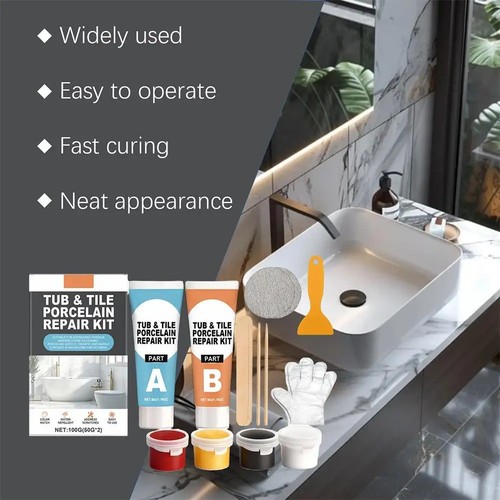Tub tile repair kit - tile, bath