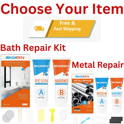Bath repair kit white endhokn - kit,