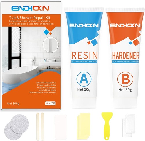 Bath repair kit - bath, white