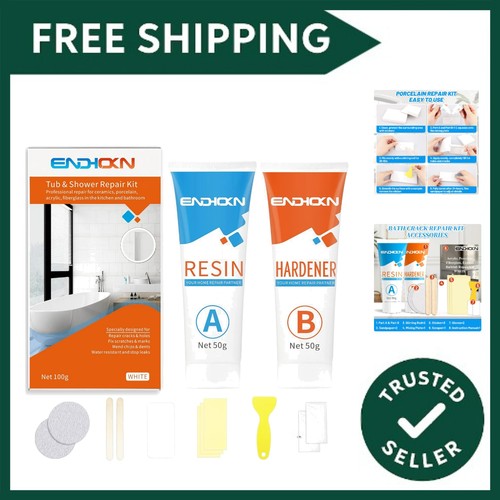 Bath repair kit white - repair, enamel