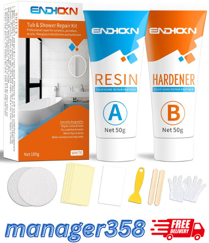 Bath repair kit white - repair,