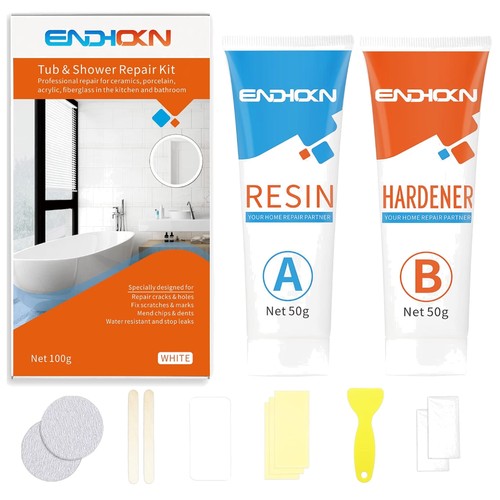 White bath repair - bath, kit