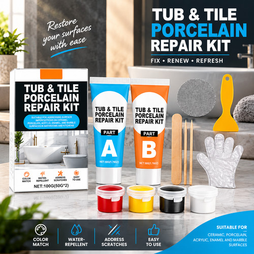 Tub tile repair kit - &,
