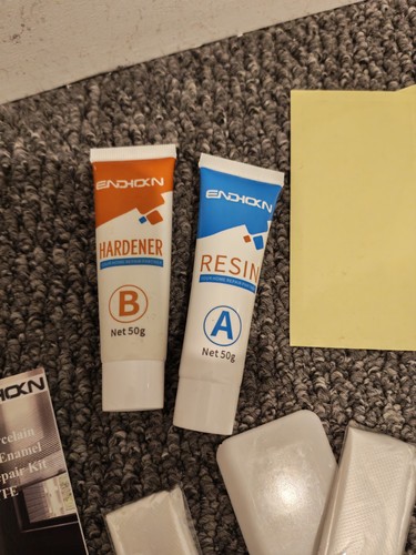 Bath repair kit - repair, white