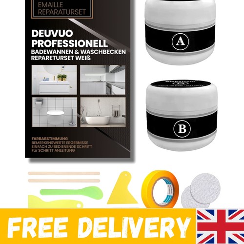 White bathroom repair kit - white,