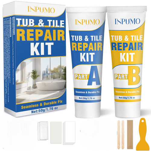 Tile enamel tub - tile, repair