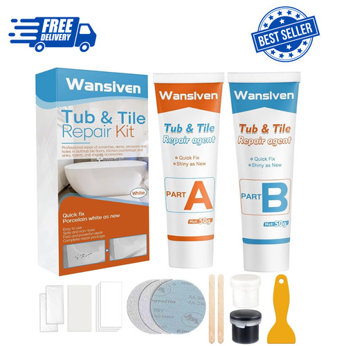 Bathtub repair kit enamel - repair,